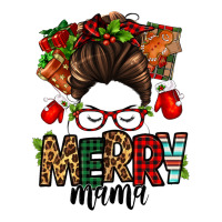 Christmas merry mama messy bun | Teevron