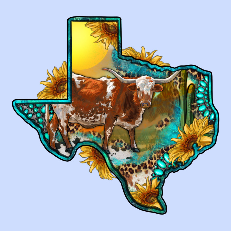Western Texas Map With Longhorn Bull Urban Heavy Tee by RanaPortraitStore | Teevron