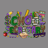 School Secretary Mardi Gras Vintage Tee | Teevron