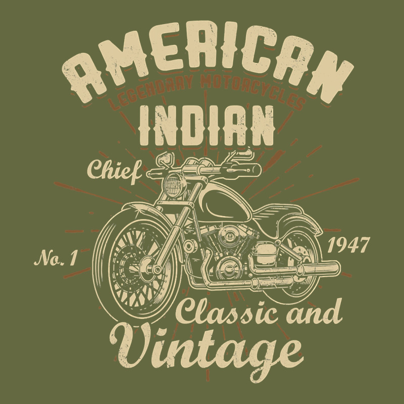 Retro Vintage American Motorcycle Indian For Old Biker Long Sleeve Tee by trangStudio | Teevron