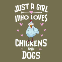 Just A Girl Who Loves Chickens And Dogs Gift Women Vintage Hoodie | Teevron