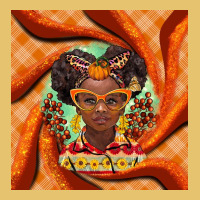 Fall African Girl Premium Sweatshirt | Teevron