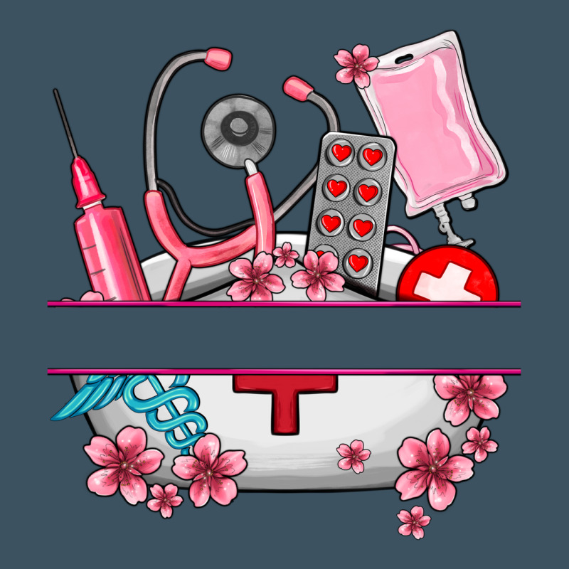 Custom Name Nurse Hat And Elements Urban Hoodie by AdoDesignShop | Teevron