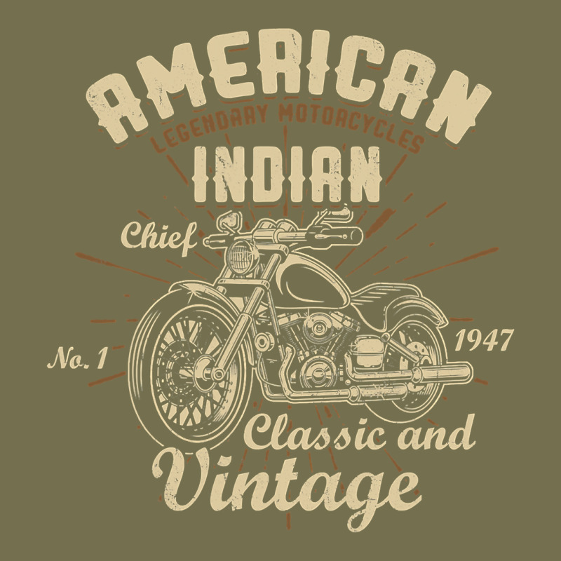 Retro Vintage American Motorcycle Indian For Old Biker Vintage Hoodie by trangStudio | Teevron