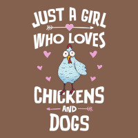 Just A Girl Who Loves Chickens And Dogs Gift Women Zipper Hoodie | Teevron