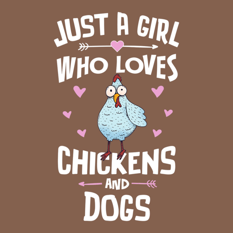 Just A Girl Who Loves Chickens And Dogs Gift Women Zipper Hoodie by trangStudio | Teevron