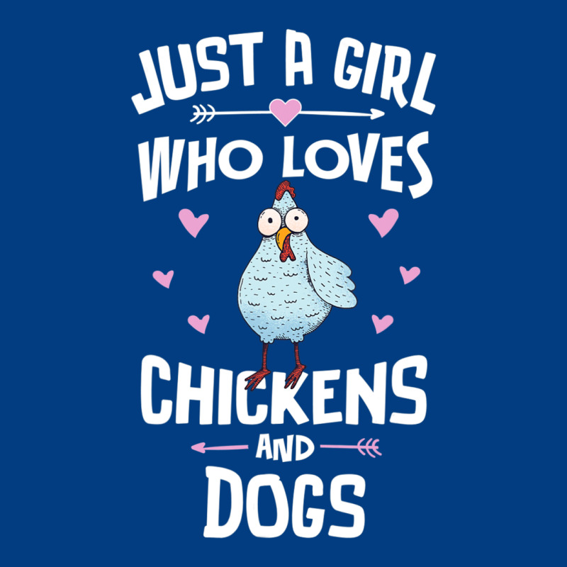 Just A Girl Who Loves Chickens And Dogs Gift Women Premium Sweatshirt by trangStudio | Teevron