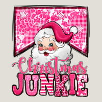 Pink Christmas Junkie Santa Claus Heavy Core Tee | Teevron