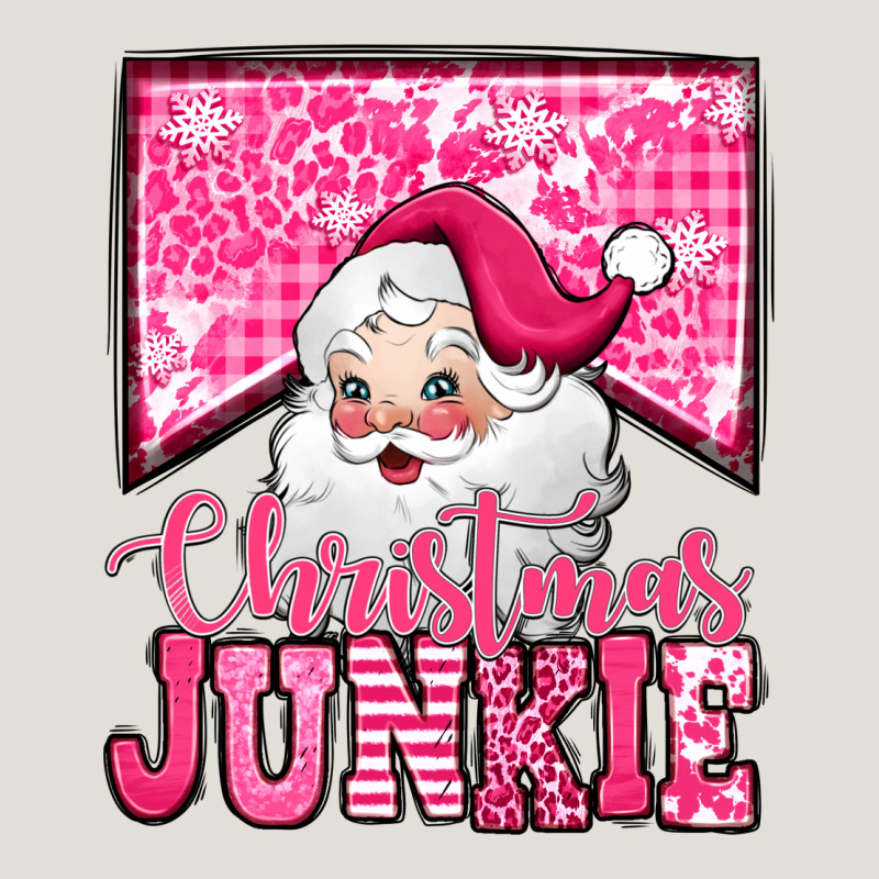Pink Christmas Junkie Santa Claus Heavy Core Tee by Jasminsmagicworld | Teevron