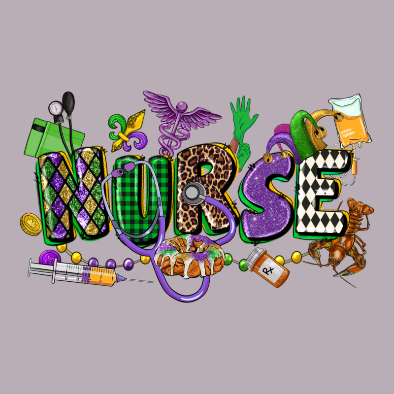 Nurse Mardi Gras Vintage Tee by CowGirlArtShop | Teevron