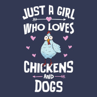 Just A Girl Who Loves Chickens And Dogs Gift Women Heavyweight Hoodie | Teevron