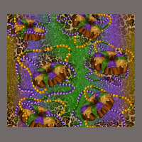 Mardi Gras King Cake Leopard Urban Heavy Tee | Teevron