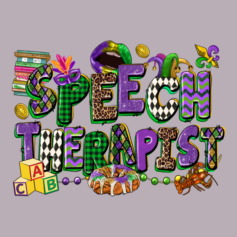 Speech Therapist Mardi Gras Cowgirl Vintage Tee by CowGirlArtShop | Teevron
