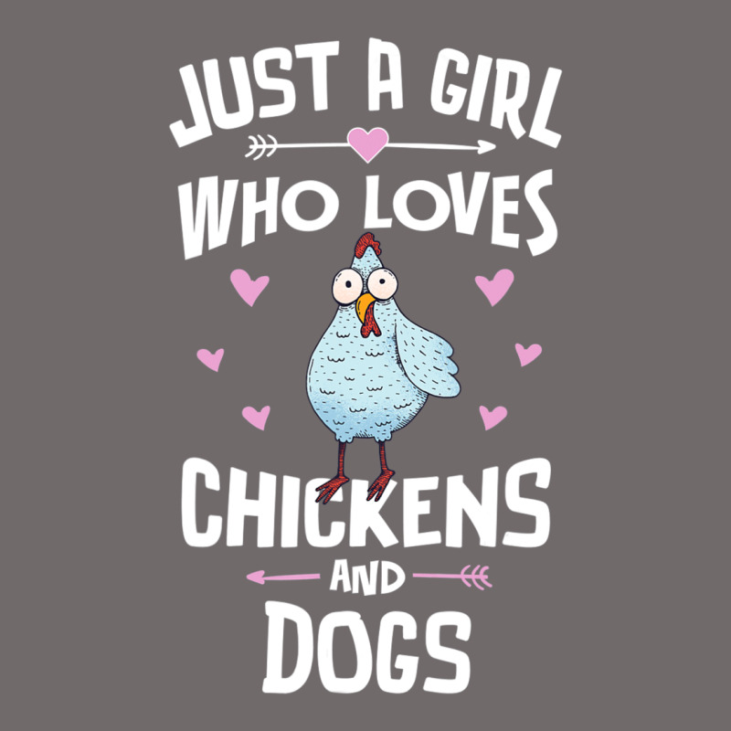 Just A Girl Who Loves Chickens And Dogs Gift Women Urban Hoodie by trangStudio | Teevron