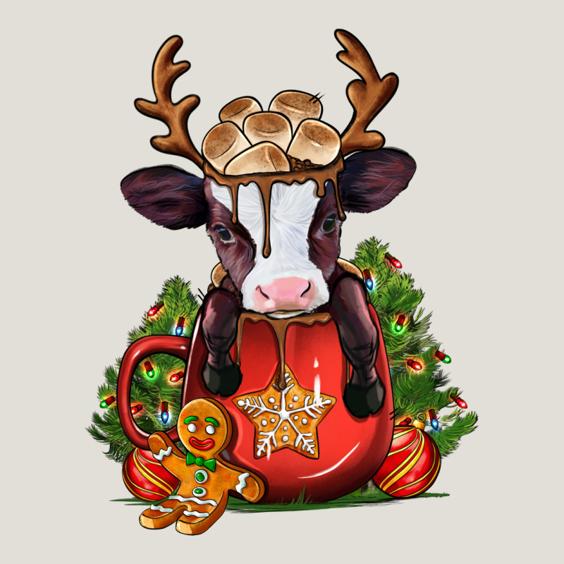 Christmas Baby Cow Hot Cocoa Heavy Core Tee by Jasminsmagicworld | Teevron
