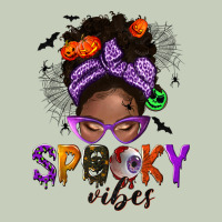 Spooky Vibes Afro Messy Bun Classic Tee | Teevron