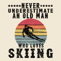 Never Underestimate An Old Man Who Loves Skiing Premium Tee | Teevron