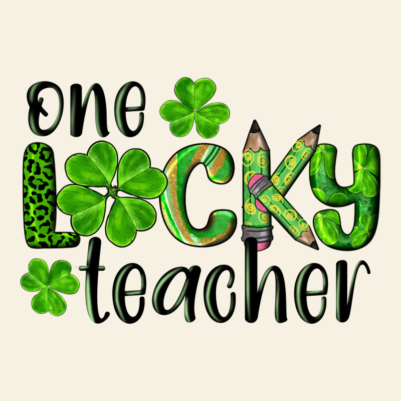 St. Patrick's Day One Lucky Teacher Vintage Tee by RanaPortraitStore | Teevron