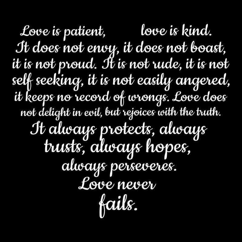 Love Is Patient Love Is Kind 1 Corinthians 1348 Urban Heavy Tee by trangStudio | Teevron
