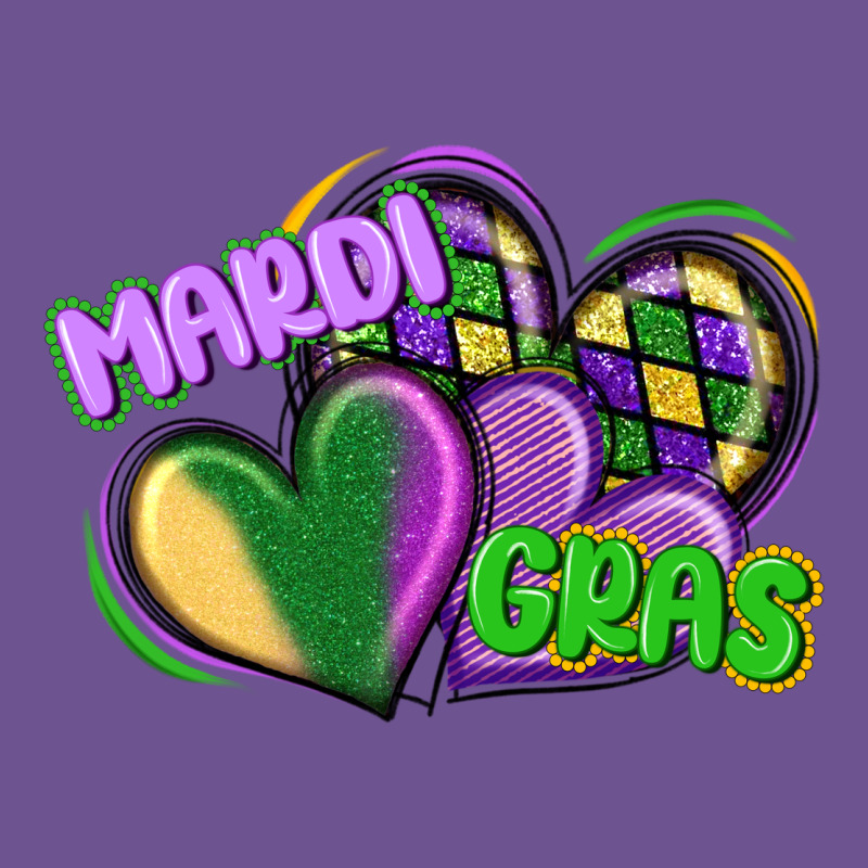 Mardi Gras Heart Vintage Tee by CowGirlArtShop | Teevron