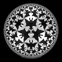 M.c. Escher Circle Limit Iv Urban Heavy Tee | Teevron