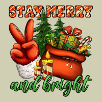 Stay Merry And Bright Peace Hand Heavy Core Tee | Teevron