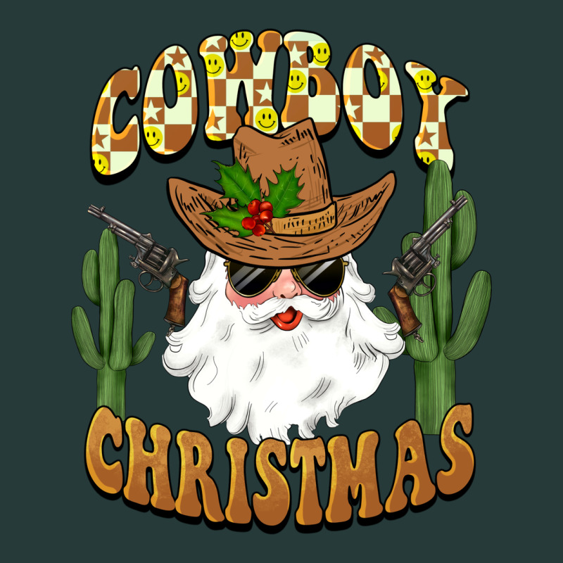 Cowboy Christmas Santa Premium Sweatshirt by BarkalooDesign | Teevron