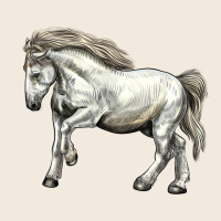 Percheron Horse Zipper Hoodie | Teevron