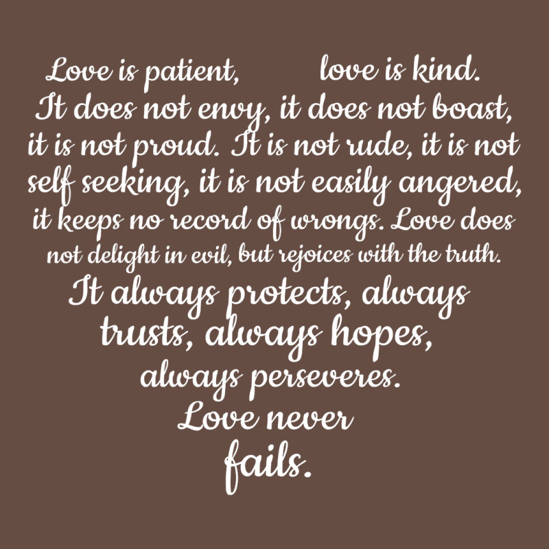 Love Is Patient Love Is Kind 1 Corinthians 1348 Long Sleeve Tee by trangStudio | Teevron