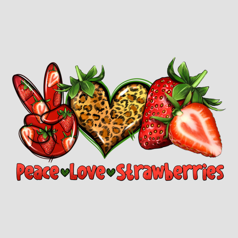 Peace Love Strawberries Premium Hoodie by Jasminsmagicworld | Teevron