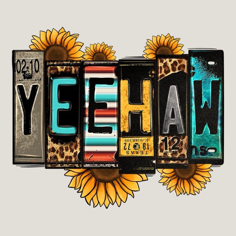 Yeehaw License Plate Letters Heavy Core Tee by Jasminsmagicworld | Teevron