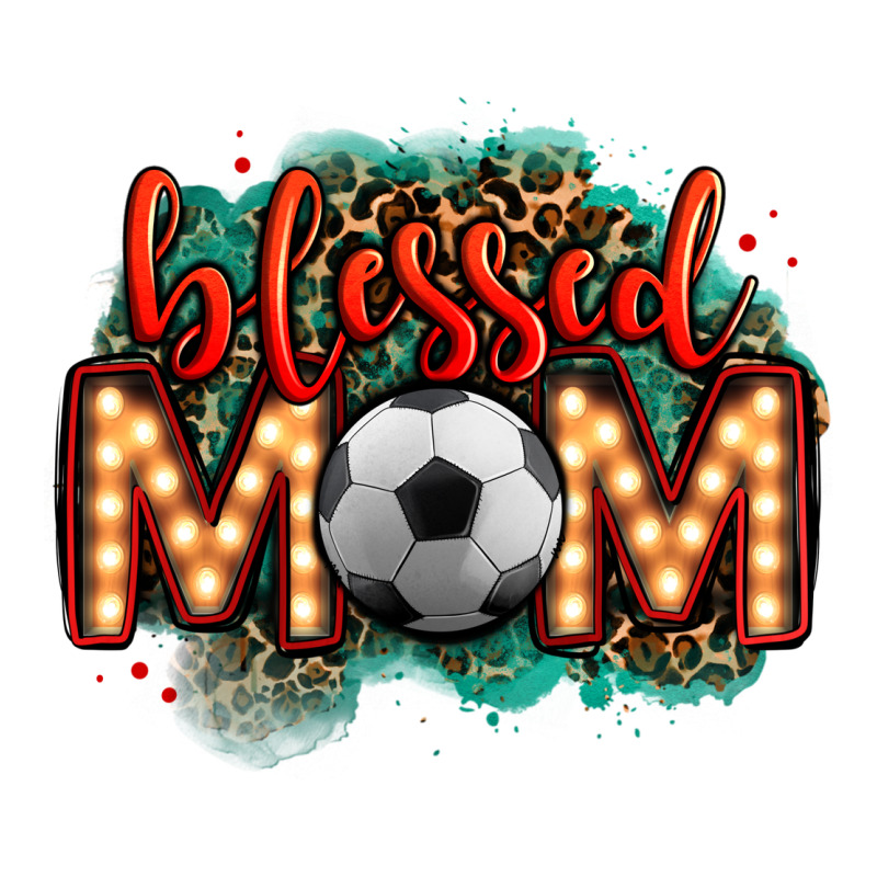 Blessed Soccer Mom Lightbulb Letters Long Sleeve Tee by OliviaCreatesArt | Teevron