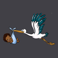 Stork With Black Baby Boy Heavyweight Hoodie | Teevron