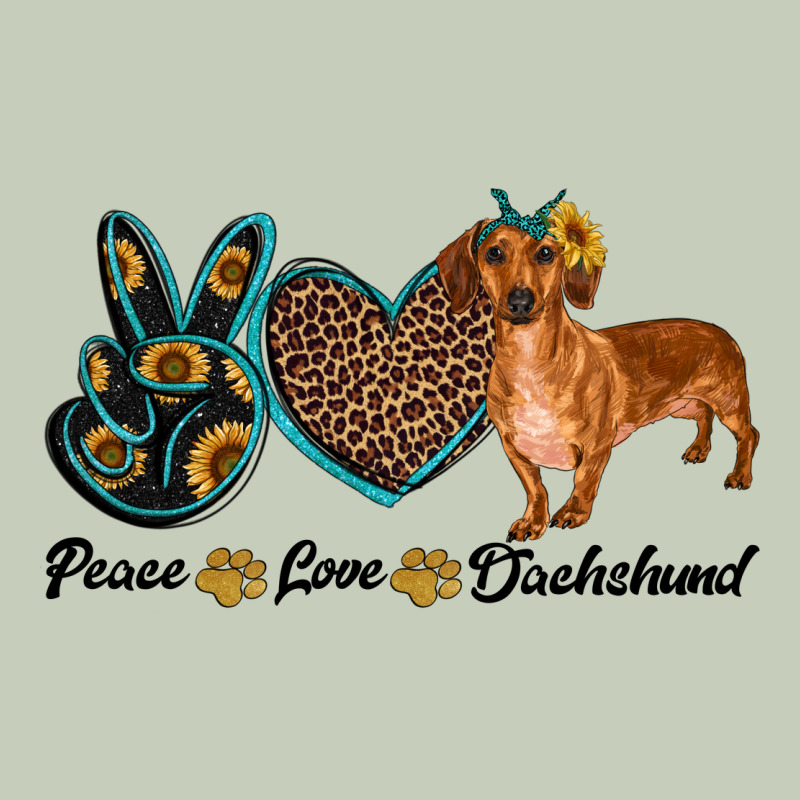 Peace Love Dachshund Long Sleeve Tee by RanaPortraitStore | Teevron