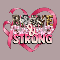 Brave And Strong Cancer Awareness Vintage Hoodie | Teevron