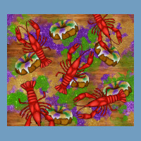 Mardi Gras Crawfish King Cake Urban Heavy Tee | Teevron
