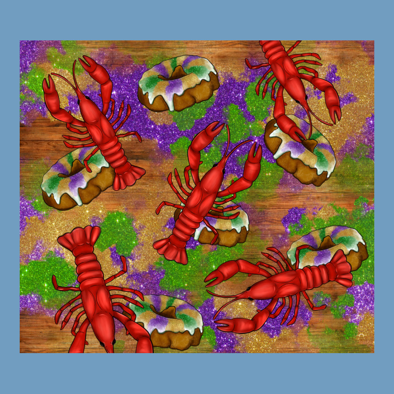 Mardi Gras Crawfish King Cake Urban Heavy Tee by RanaPortraitStore | Teevron
