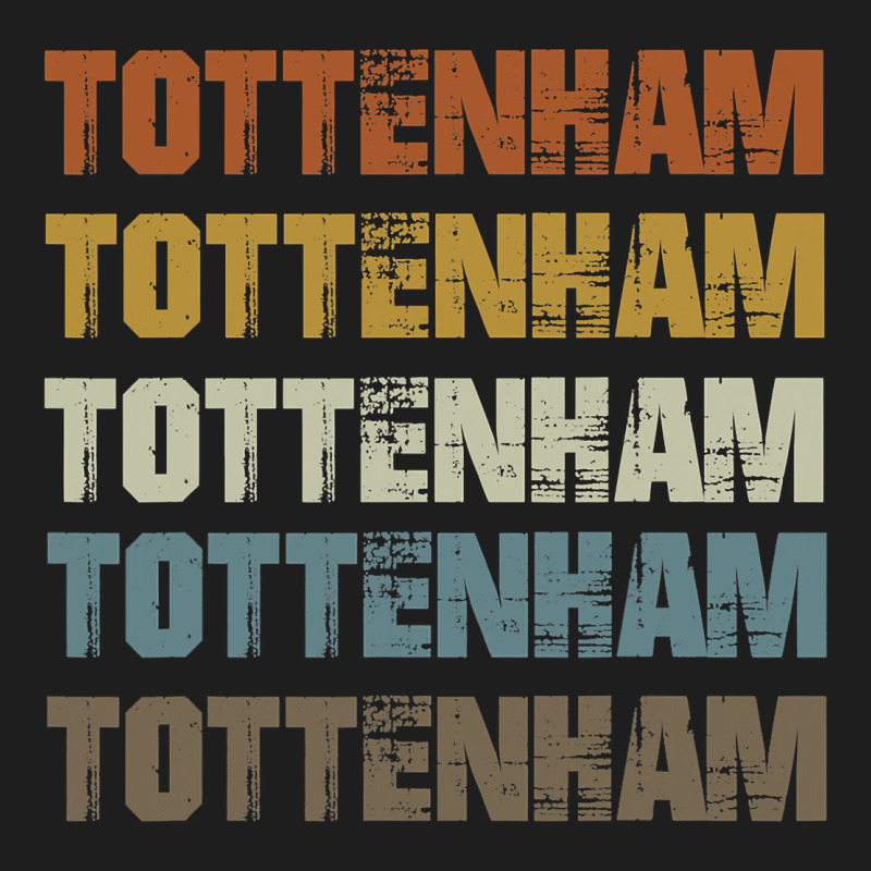 Retro Vintage Tottenham London Heavyweight Hoodie by trangStudio | Teevron