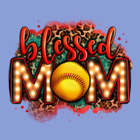 Blessed Softball Mom Lightbulb Letters Long Sleeve Tee | Teevron