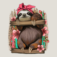 Cute Floral Baby Sloth Heavy Core Tee | Teevron