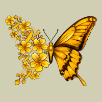 Childhood Cancer Butterfly Heavy Core Tee | Teevron