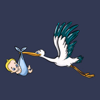 Stork With Baby Boy Heavyweight Hoodie | Teevron