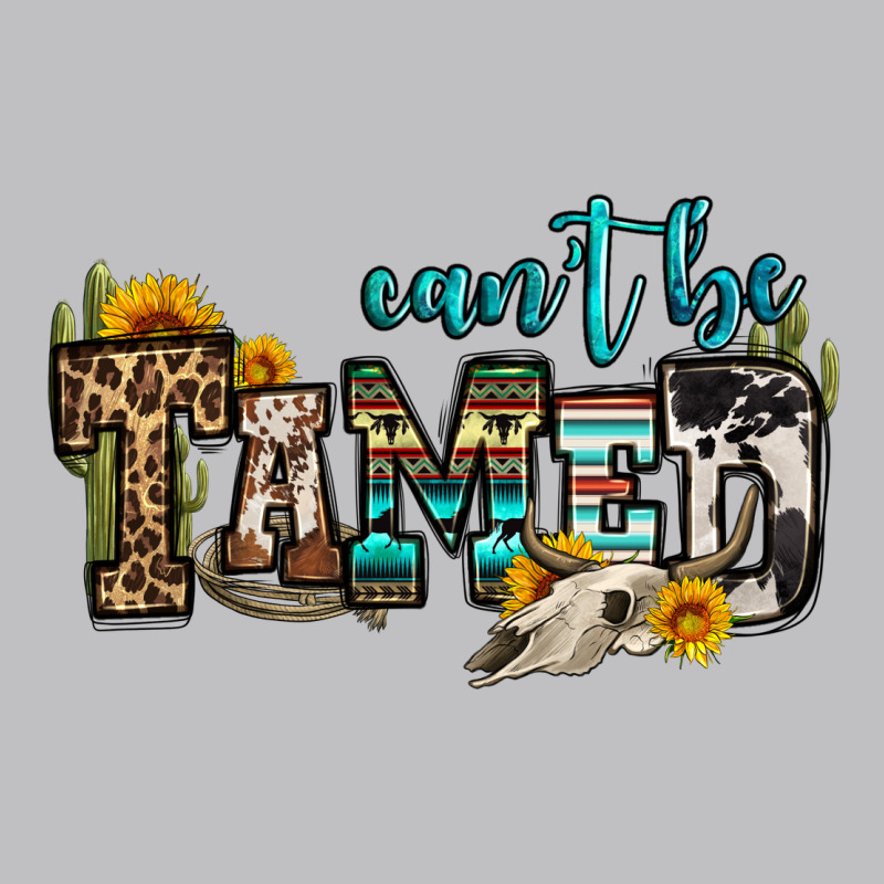 Can't Be Tamed Bull Skull Long Sleeve Tee by OliviaCreatesArt | Teevron