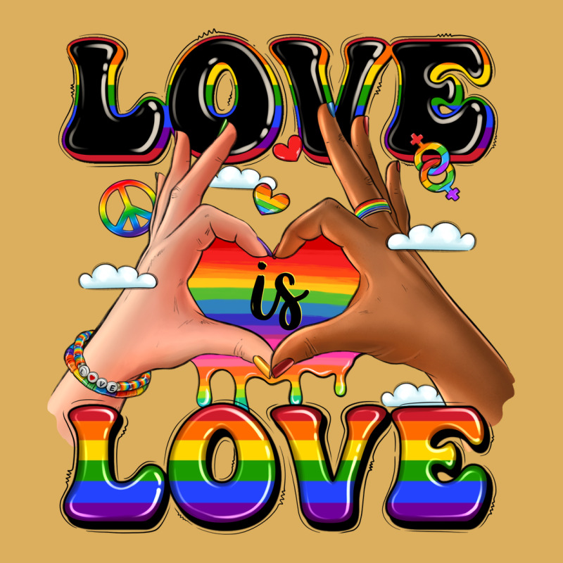 Love Is Love Lgbtq Pride Hands Premium Hoodie by LillyAllenDesigns | Teevron