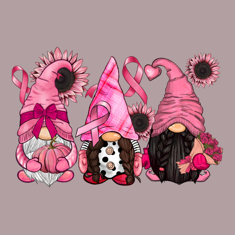 Breast Cancer Gnomes Vintage Hoodie by CowGirlArtShop | Teevron
