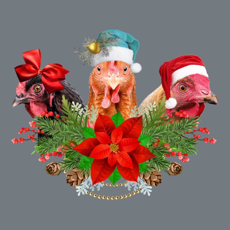 Chickens Christmas Heavyweight Sweatshirt by CowhideDigitalArt | Teevron