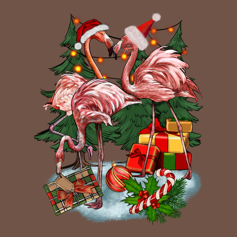 Christmas Flamingo Premium Sweatshirt by BarkalooDesign | Teevron