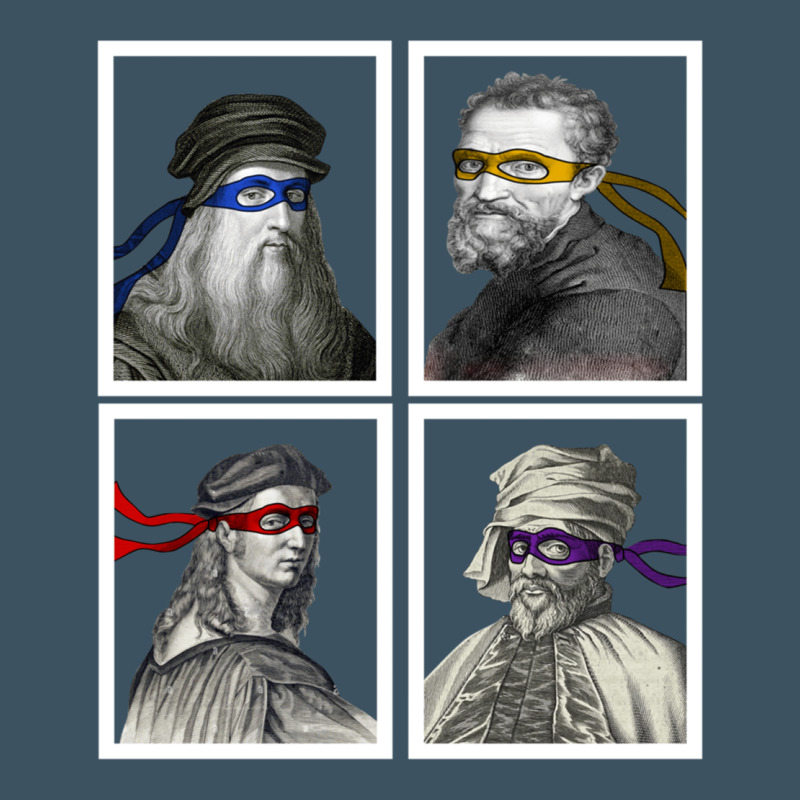 Ninja Artists Leonardo Donatello Raphael Michelangelo Parody Renaissan Urban Heavy Tee by trangStudio | Teevron