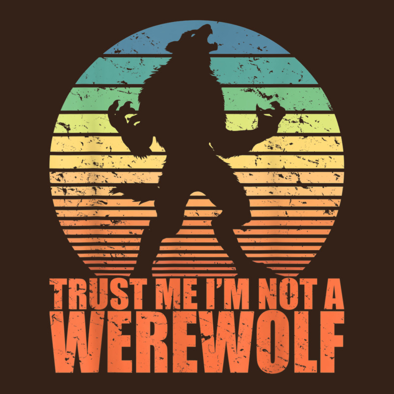 Trust Me I'm Not A Werewolf Men Boys Halloween Costume Heavy Core Tee by trangStudio | Teevron