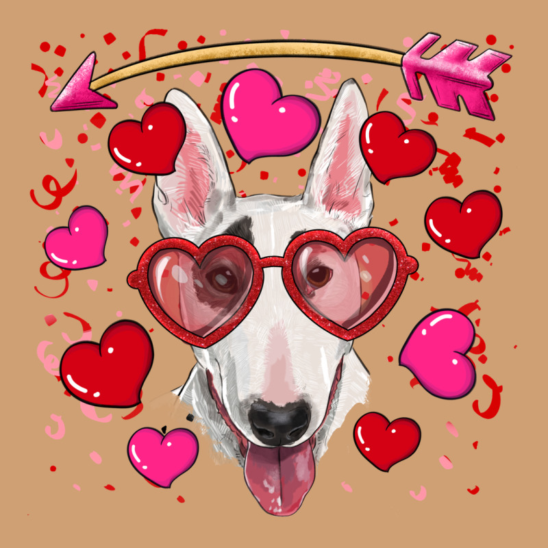 Valentine's Day  Bull Terrier Vintage Tee by RanaPortraitStore | Teevron